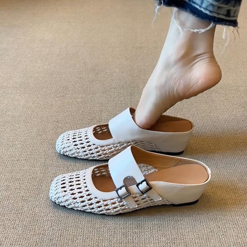 Edition~ Inner Height Increase Word With Half Slippers Women S Summer Square Head Weaving Hollow And Breathable Outer Wear Bag Head Sandals. 34 бежевый
Edition~ Inner Height Increase Word With Half Slippers Women S Summer Square Head Weaving Hollow And Breathable Outer Wear Bag Head Sandals. 34 бежевый