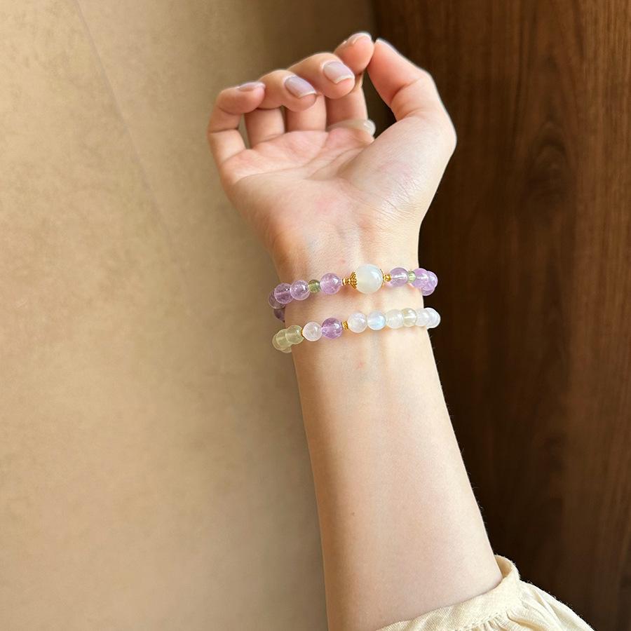 Natural amethyst beaded crystal bracelet New Chinese simple and versatile bracelet Light luxury niche high-end jewelry
Natural amethyst beaded crystal bracelet New Chinese simple and versatile bracelet Light luxury niche high-end jewelry