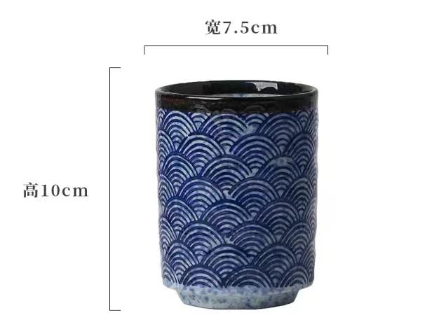 1 шт. Ретро расписные керамические чашки для чая Прямая чашка расписанная вручную кружка для питья кружки и маленькие чашки для чая 201-300ml