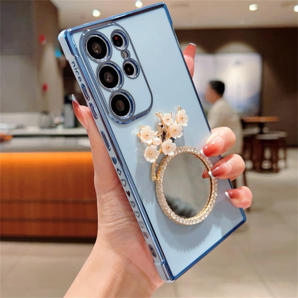 For Samsung Galaxy S25 Ultra Case with Plum Blossom Mirror Electroplating Edge Heart Pattern TPU Phone Cover Purple
For Samsung Galaxy S25 Ultra Case with Plum Blossom Mirror Electroplating Edge Heart Pattern TPU Phone Cover Purple