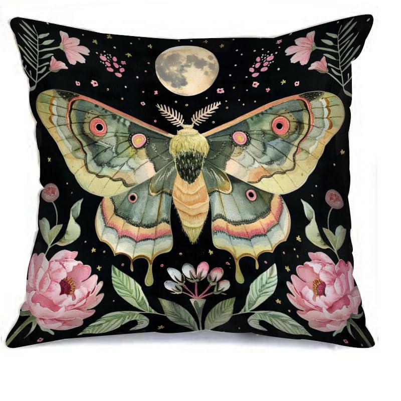 Home Decor Enchanting Moth & Floral Patterned Pillow Covers Pattern Cushion Cover Suitable for Sofa Bedroom Car Pillow Cover 16x16Inch
Home Decor Enchanting Moth & Floral Patterned Pillow Covers Pattern Cushion Cover Suitable for Sofa Bedroom Car Pillow Cover 16x16Inch