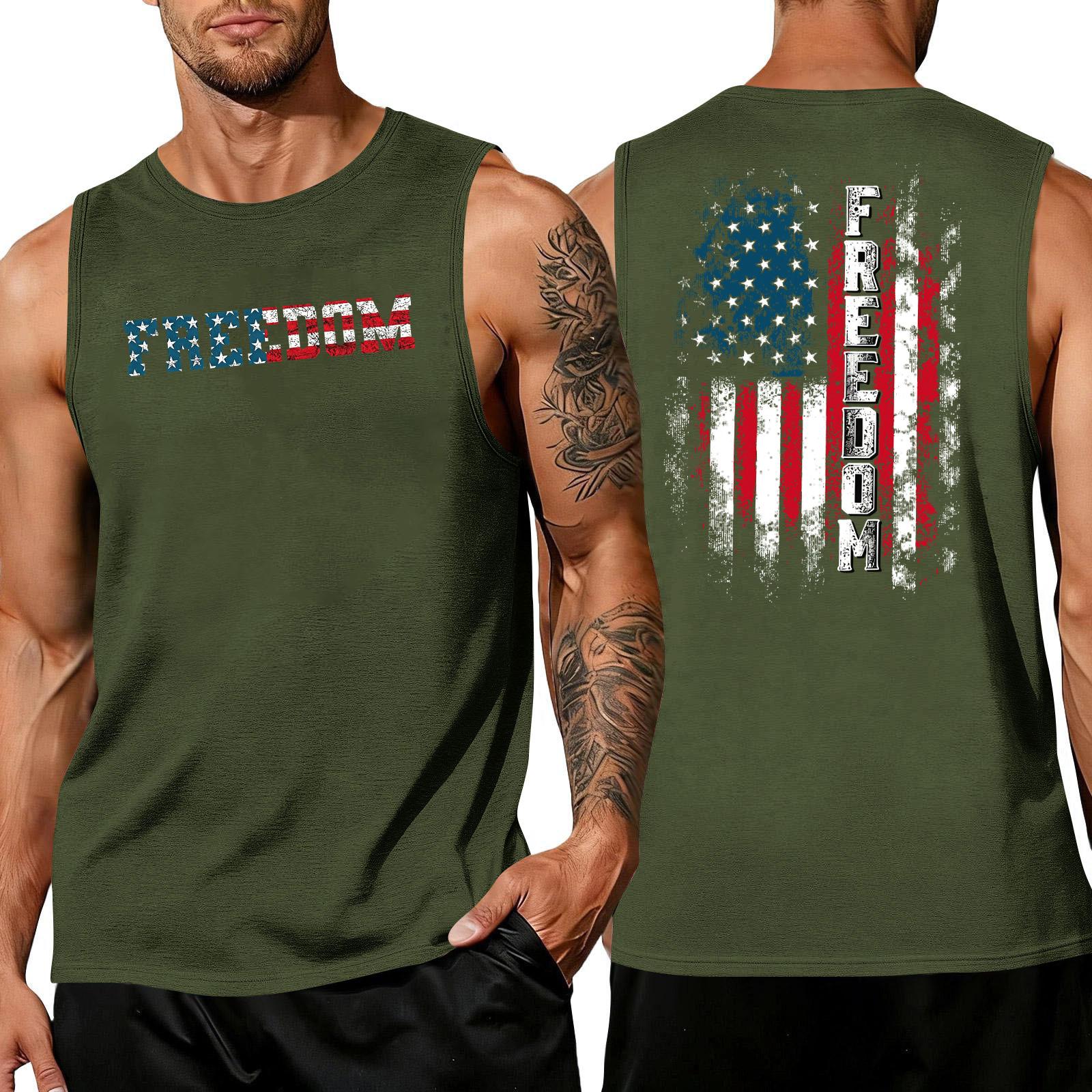 Men s Sleeveless Muscle Tank Top with Letter Print and Flag Pattern Casual Crew Neck Gym Shirt L
Men s Sleeveless Muscle Tank Top with Letter Print and Flag Pattern Casual Crew Neck Gym Shirt L