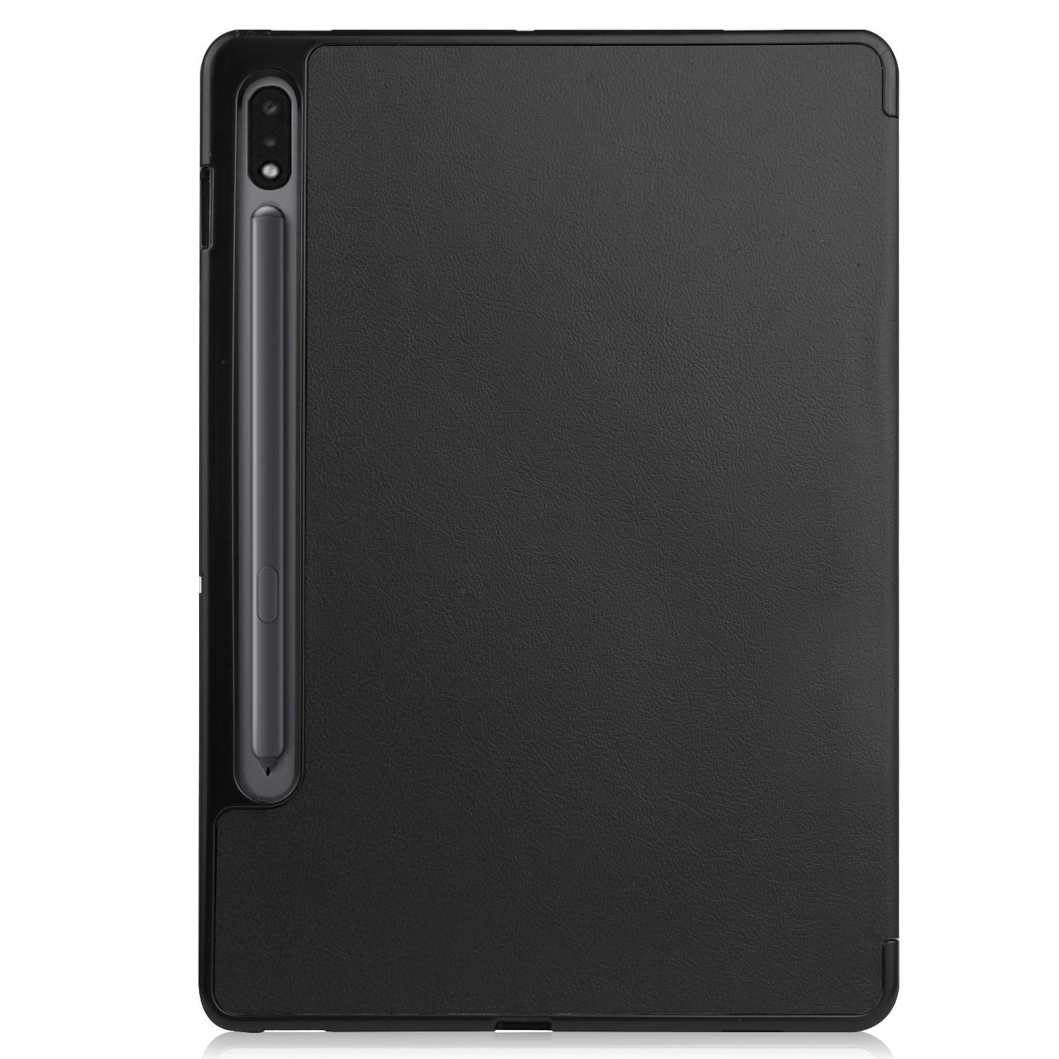 For Samsung Galaxy Tab S8 TPU+PU Leather Trifold Stand Auto Sleep/Wake Function Tablet Protective Cover with Pencil Holder Black
For Samsung Galaxy Tab S8 TPU+PU Leather Trifold Stand Auto Sleep/Wake Function Tablet Protective Cover with Pencil Holder Black