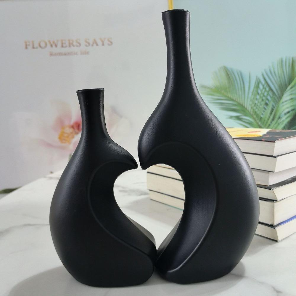 A Set Solid Color Ceramic Vase Heart-Shaped Flower Arrangement Vase Modern Water Cultivation Vase
A Set Solid Color Ceramic Vase Heart-Shaped Flower Arrangement Vase Modern Water Cultivation Vase