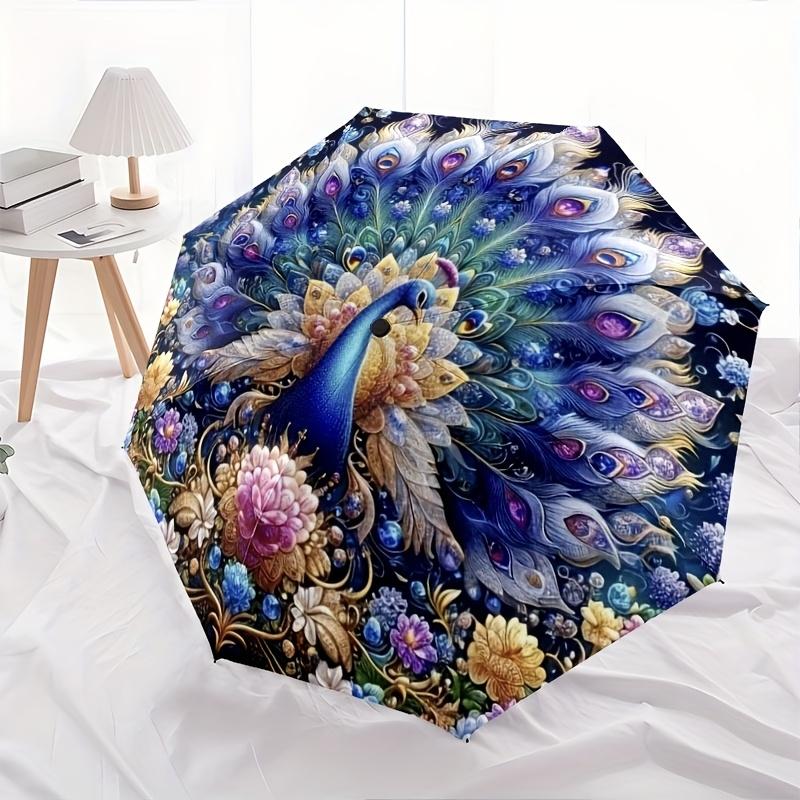 New Peacock Feather Design Pea Rooster Pattern Folding Umbrella, Outdoor Leisure Travel Umbrella, Birthday Gift Holiday Gift
New Peacock Feather Design Pea Rooster Pattern Folding Umbrella, Outdoor Leisure Travel Umbrella, Birthday Gift Holiday Gift