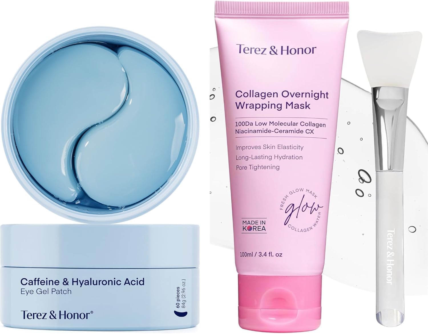 Terez Honor Кофеиновый гель-патч для глаз и Ночная обертывающая маска Гель для глаз Гиалуроновая кислота Глаз Глаз Глаз Маска для глаз Набор корейской косметики и Набор, Патч, Патч,
Terez Honor Кофеиновый гель-патч для глаз и Ночная обертывающая маска Гель для глаз Гиалуроновая кислота Глаз Глаз Глаз Маска для глаз Набор корейской косметики и Набор, Патч, Патч,