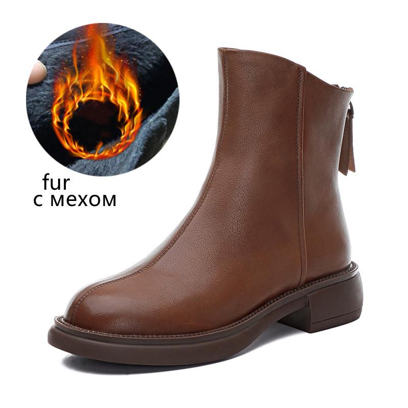 Fashion Women Winter Boots 2025 New Ankle Boots Women Fashion British Retro Women Short Boots Rear Zipper Genuine Leather Boots Women 40
Fashion Women Winter Boots 2025 New Ankle Boots Women Fashion British Retro Women Short Boots Rear Zipper Genuine Leather Boots Women 40