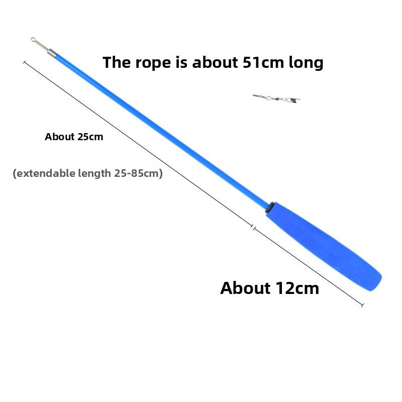 Игрушка для кошек телескопическая удочка - это трехсекционная телескопическая удочка. Это кошачья игрушка на веревочке 40cm синий
Игрушка для кошек телескопическая удочка - это трехсекционная телескопическая удочка. Это кошачья игрушка на веревочке 40cm синий