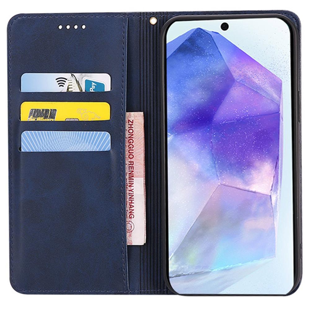For Samsung Galaxy A35 5G Case Wallet Calf Texture Leather Phone Cover with Hidden Magnetic Closure Black
For Samsung Galaxy A35 5G Case Wallet Calf Texture Leather Phone Cover with Hidden Magnetic Closure Black