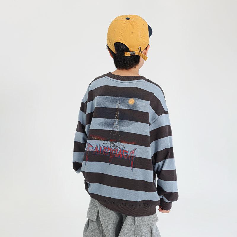 Весенняя толстовка для мальчиков из хлопка в полоску с принтом панды, коллекция 2025 года 130 cm
Весенняя толстовка для мальчиков из хлопка в полоску с принтом панды, коллекция 2025 года 130 cm