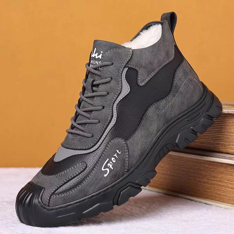 Men s Winter Snow Boots: Warm, Velvet-Lined, Anti-Slip Leather with Fur, Cold-Proof for Outdoor Work. 43 сірий колір
Men s Winter Snow Boots: Warm, Velvet-Lined, Anti-Slip Leather with Fur, Cold-Proof for Outdoor Work. 43 сірий колір