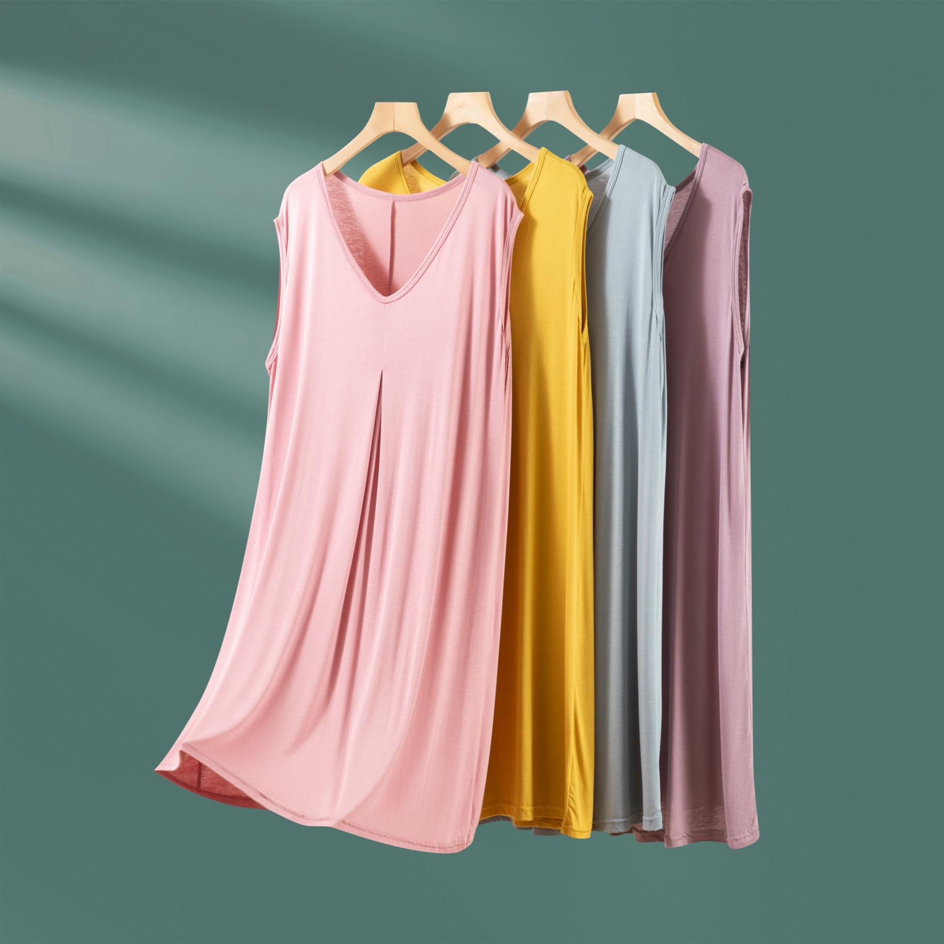 Women s Plus Size Sleeveless Long Solid Color Dress for Spring and Summer - Perfect for Home and Outer Wear One Size (covers 80-160 jin)
Women s Plus Size Sleeveless Long Solid Color Dress for Spring and Summer - Perfect for Home and Outer Wear One Size (covers 80-160 jin)