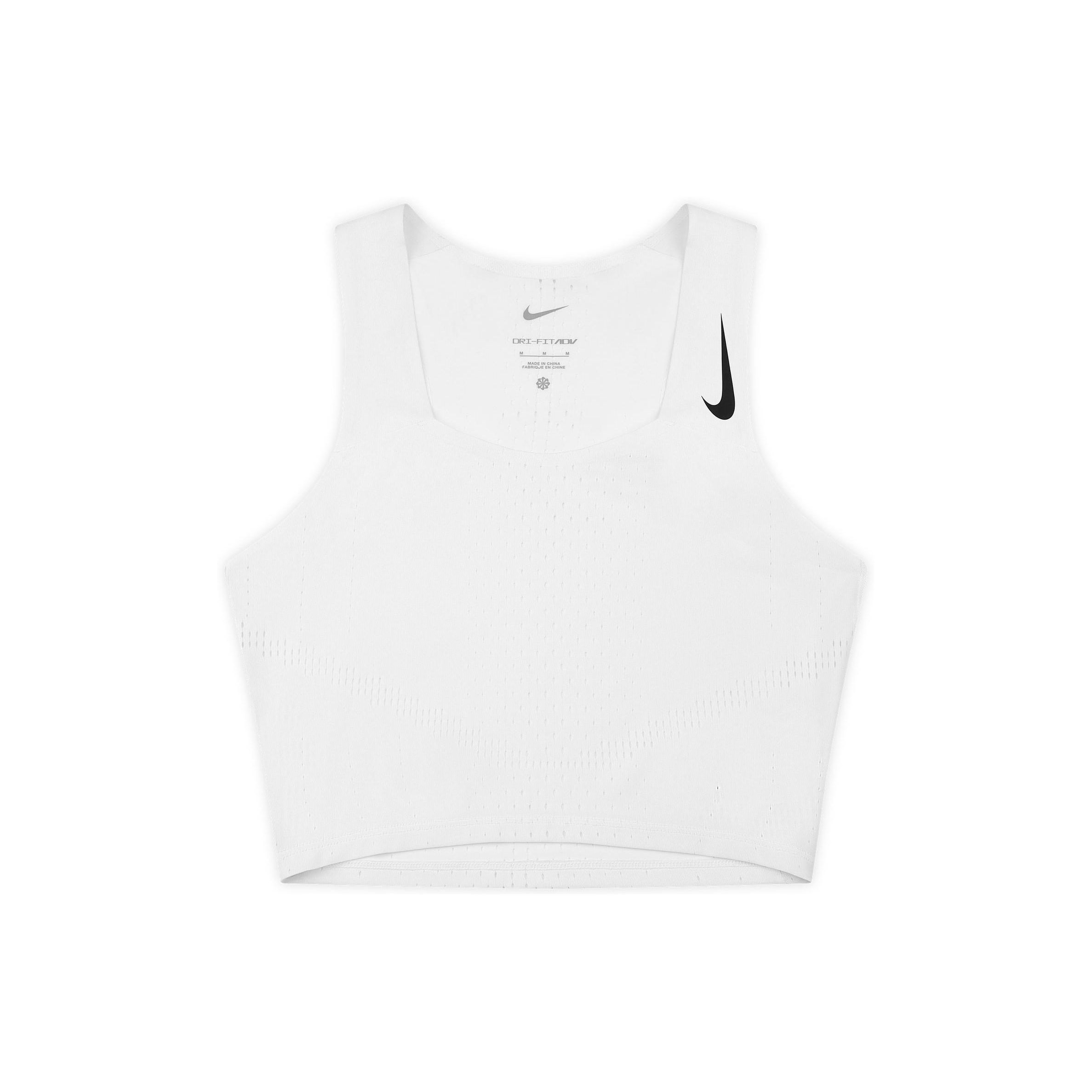 Nike Dri-Fit Adv Однотонная майка для бега с логотипом, быстросохнущая, женская, белая DM8729-100 L
Nike Dri-Fit Adv Однотонная майка для бега с логотипом, быстросохнущая, женская, белая DM8729-100 L