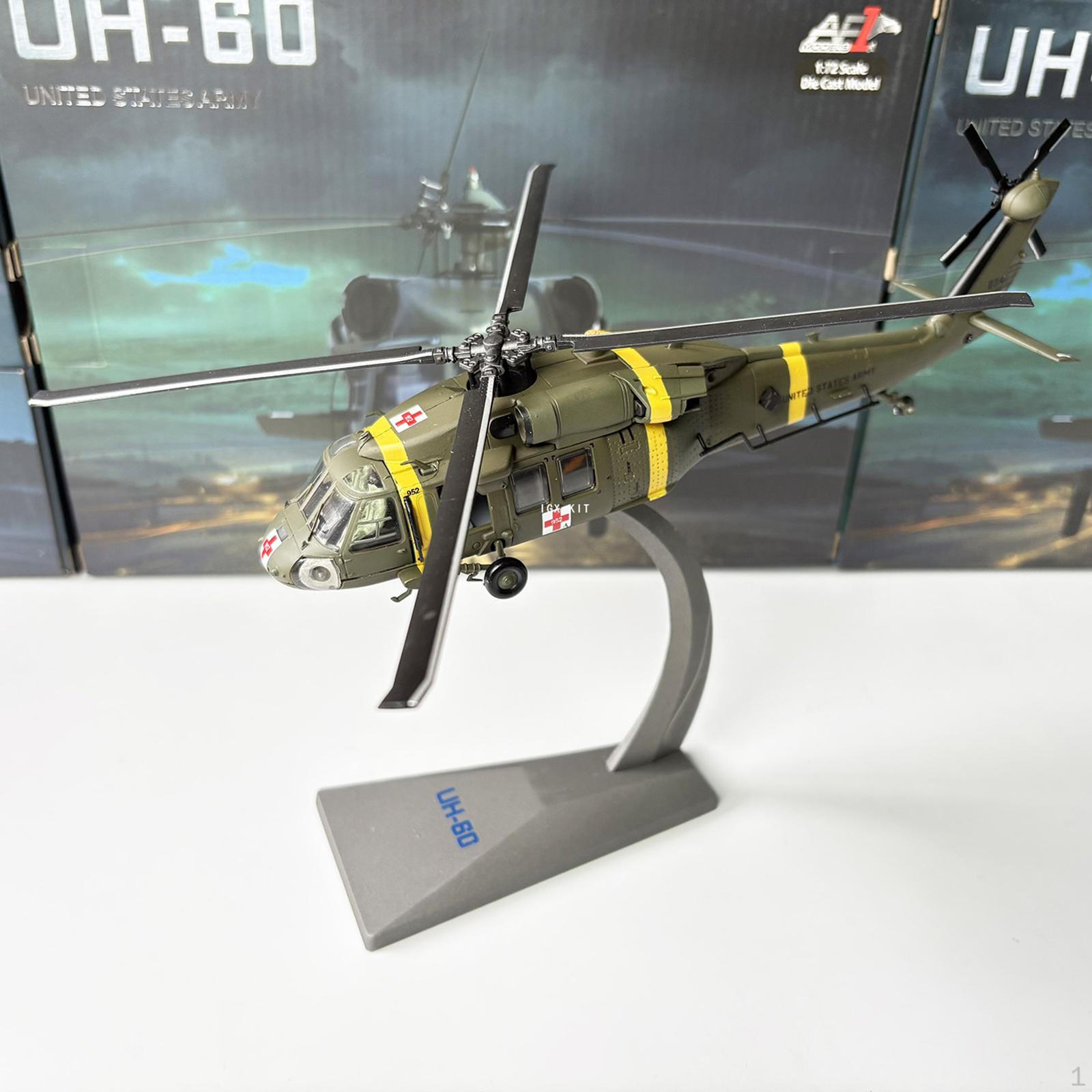 1/72 Scale UH-60 Helicopter Model Airplane Simulation with Display Base for Livingroom Bedroom
1/72 Scale UH-60 Helicopter Model Airplane Simulation with Display Base for Livingroom Bedroom
