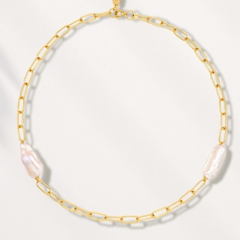 ozel Silver925 Link Chains Natural Water Pearl Necklace PS156N Gold
ozel Silver925 Link Chains Natural Water Pearl Necklace PS156N Gold