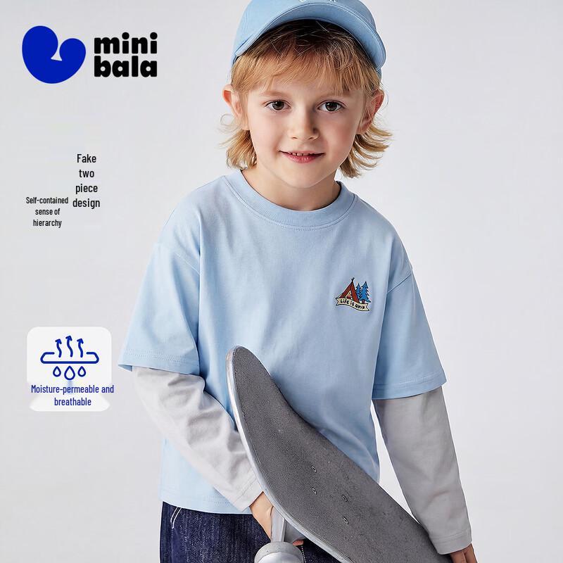 Minibala Boys Colorblock Faux Two-Piece Long Sleeve T-Shirt 120
Minibala Boys Colorblock Faux Two-Piece Long Sleeve T-Shirt 120