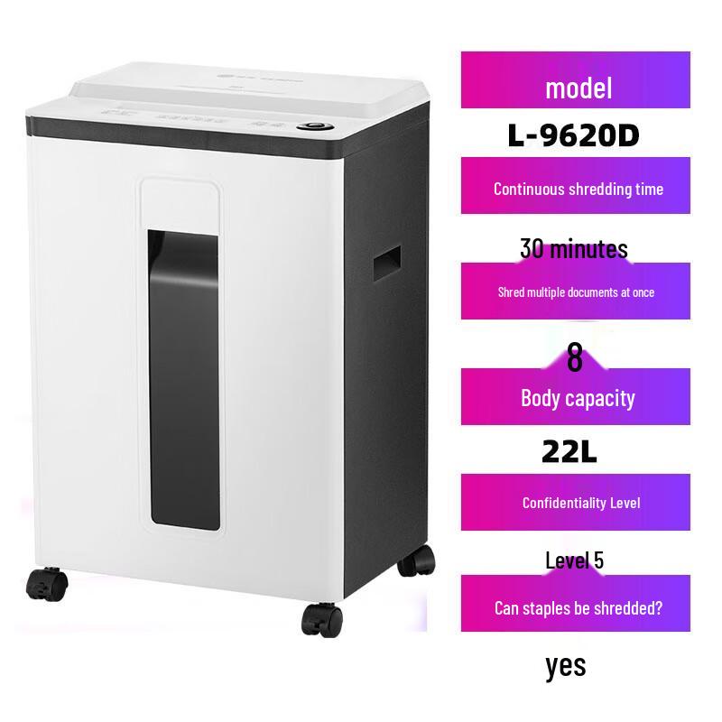 Comet L-9620 P-5 Micro-Cut Commercial Shredder CN plug (adapter included)
Comet L-9620 P-5 Micro-Cut Commercial Shredder CN plug (adapter included)