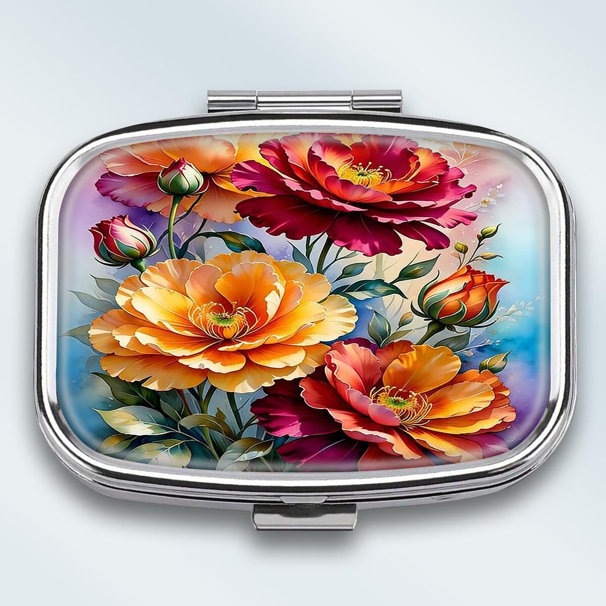 Portable Pill Box with 2 Compartments, Mini Metal Medicine Organizer Case, Cute Printed Pill Container for Vitamins, Pills, Jewelry, Travel, Daily Use разноцветный
Portable Pill Box with 2 Compartments, Mini Metal Medicine Organizer Case, Cute Printed Pill Container for Vitamins, Pills, Jewelry, Travel, Daily Use разноцветный