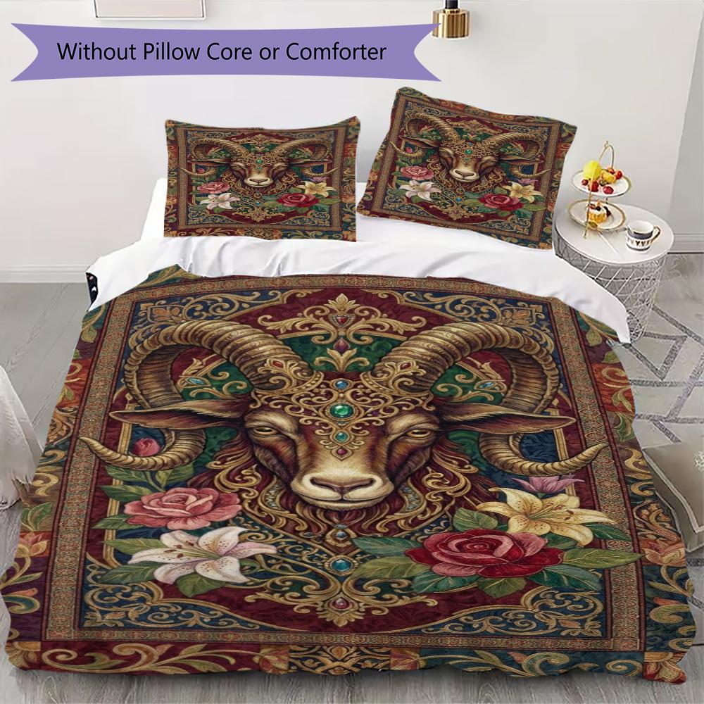 Goat Demon Pattern Bedding uilt Set uilt Cover Pillowcase Home Decoration Birthday Gift (1 * duvet cover + 2 * pillowcase without core)141 135x200cm
Goat Demon Pattern Bedding uilt Set uilt Cover Pillowcase Home Decoration Birthday Gift (1 * duvet cover + 2 * pillowcase without core)141 135x200cm