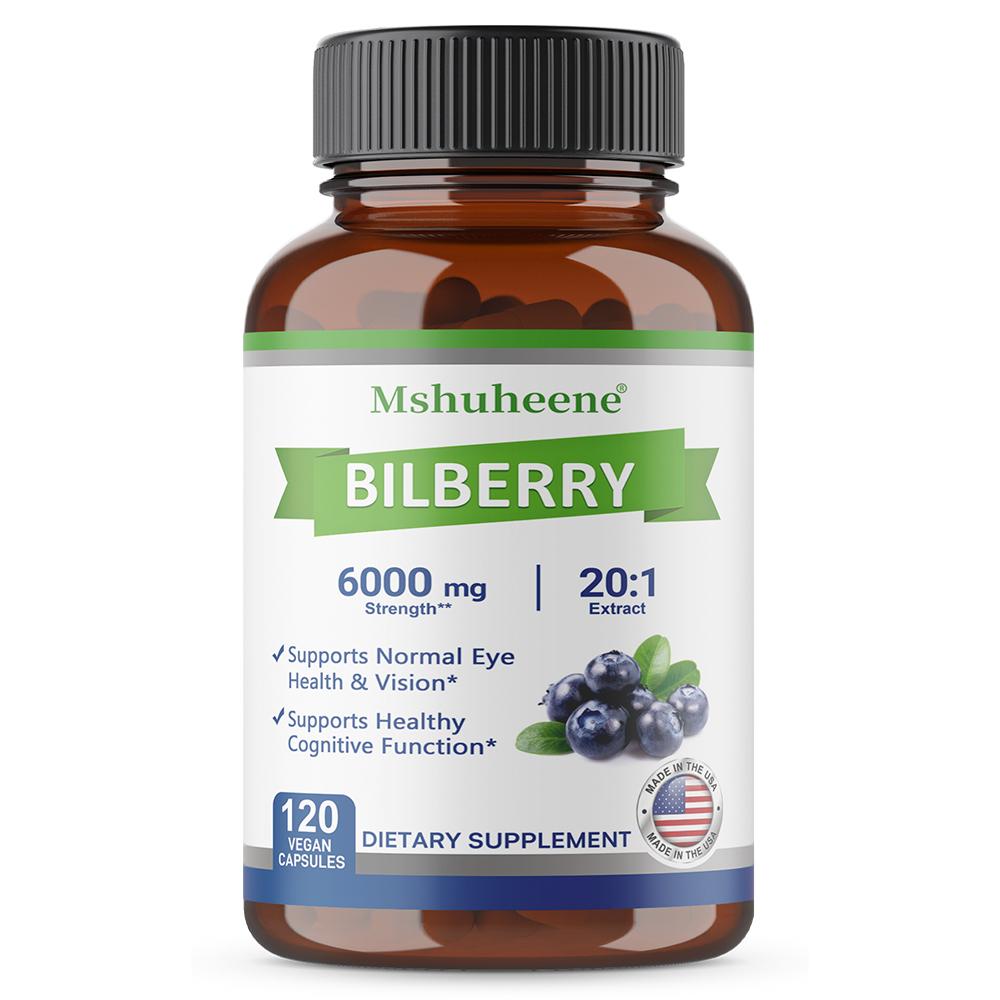 Organic Bilberry 20:1 Extract 300 Mg Dietary Supplement, 120 Capsules Per Bottle 120 Capsules
Organic Bilberry 20:1 Extract 300 Mg Dietary Supplement, 120 Capsules Per Bottle 120 Capsules