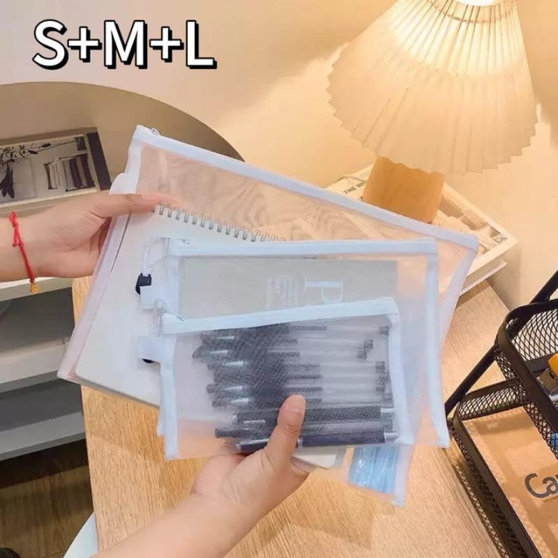 Storage Bag Mesh ZipperToy Building Block Puzzle Sub-package Children Particle Zipper Transparent Finishing Storages white
Storage Bag Mesh ZipperToy Building Block Puzzle Sub-package Children Particle Zipper Transparent Finishing Storages white