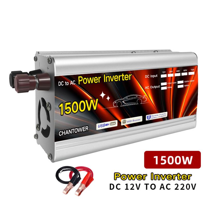 Inverter 12v 220v Solar Inverter 500W 1000W 1500W 2000W Portable Voltage Transformer Auto Charger Converter Car Power Inverter
Inverter 12v 220v Solar Inverter 500W 1000W 1500W 2000W Portable Voltage Transformer Auto Charger Converter Car Power Inverter