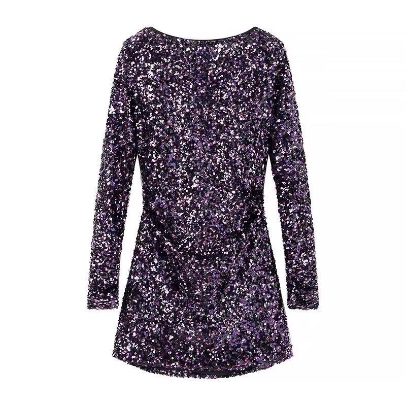 2024 Cross-Border Women s Wear: Autumn/Winter Round Neck Long Sleeve Sequin Bodycon Mini Dress. Medium
2024 Cross-Border Women s Wear: Autumn/Winter Round Neck Long Sleeve Sequin Bodycon Mini Dress. Medium