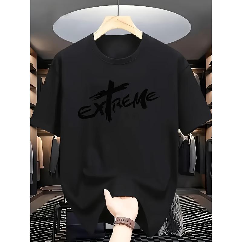 European sizes Graffiti Style EXTREME Letter Print Short Sleeve T-Shirt Fashionable Comfortable Men s Shirt Casual Soft Tees 4XL чорний
European sizes Graffiti Style EXTREME Letter Print Short Sleeve T-Shirt Fashionable Comfortable Men s Shirt Casual Soft Tees 4XL чорний