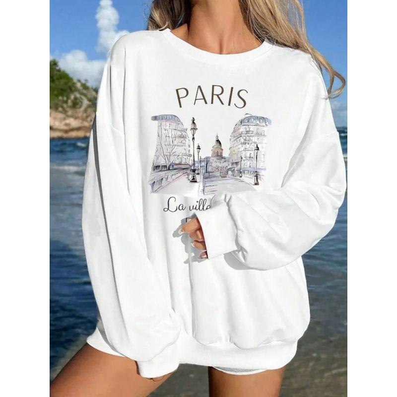 Western Style New Fashion Casual Loose Print round Neck Long sleeve Hoodie Top Loose Printed Top White (thin/thin) 3XL
Western Style New Fashion Casual Loose Print round Neck Long sleeve Hoodie Top Loose Printed Top White (thin/thin) 3XL