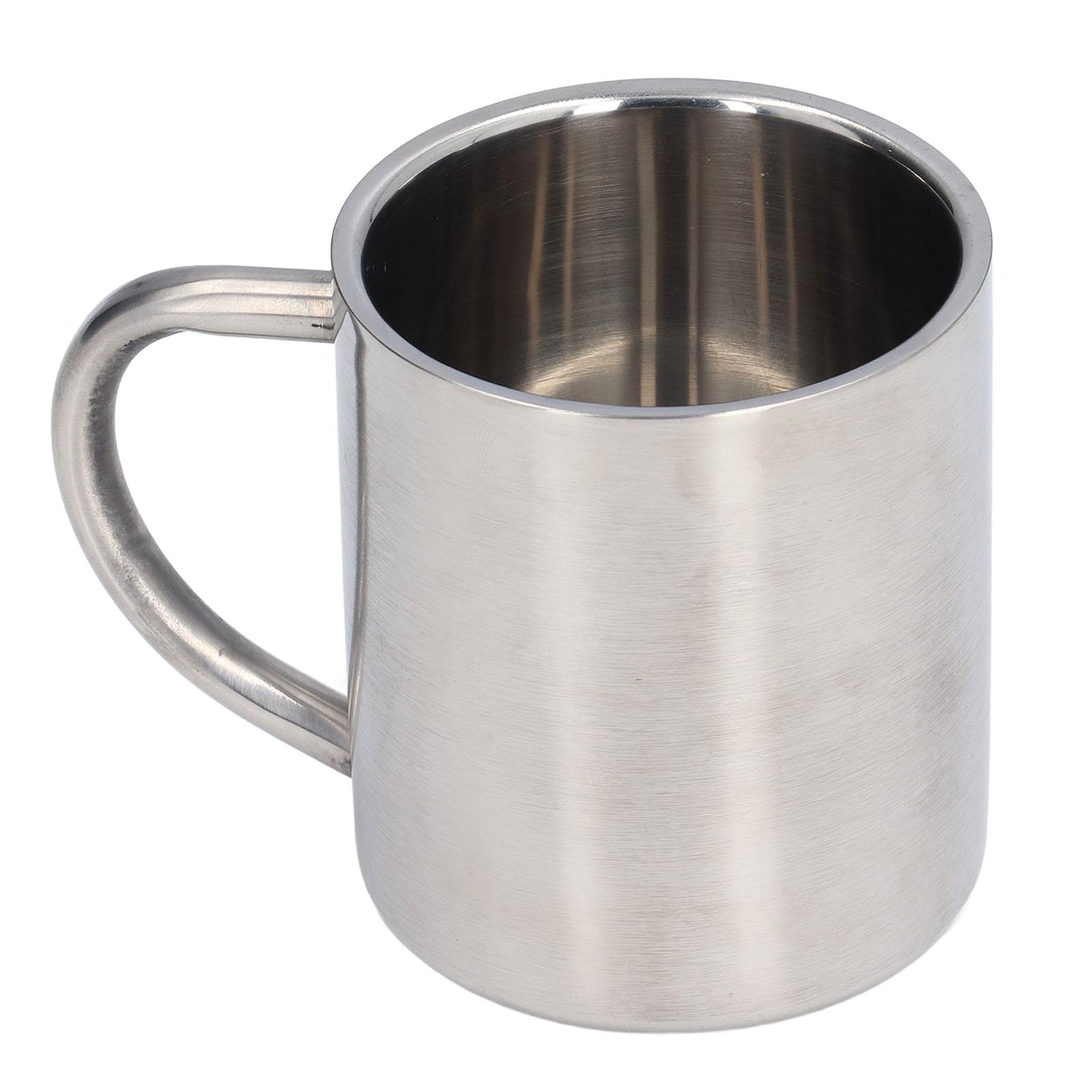 220ML Stainless Steel Mugs Easy to Clean Double Walled Coffee Mugs with Comfortable Handle for Office Student Children L
220ML Stainless Steel Mugs Easy to Clean Double Walled Coffee Mugs with Comfortable Handle for Office Student Children L