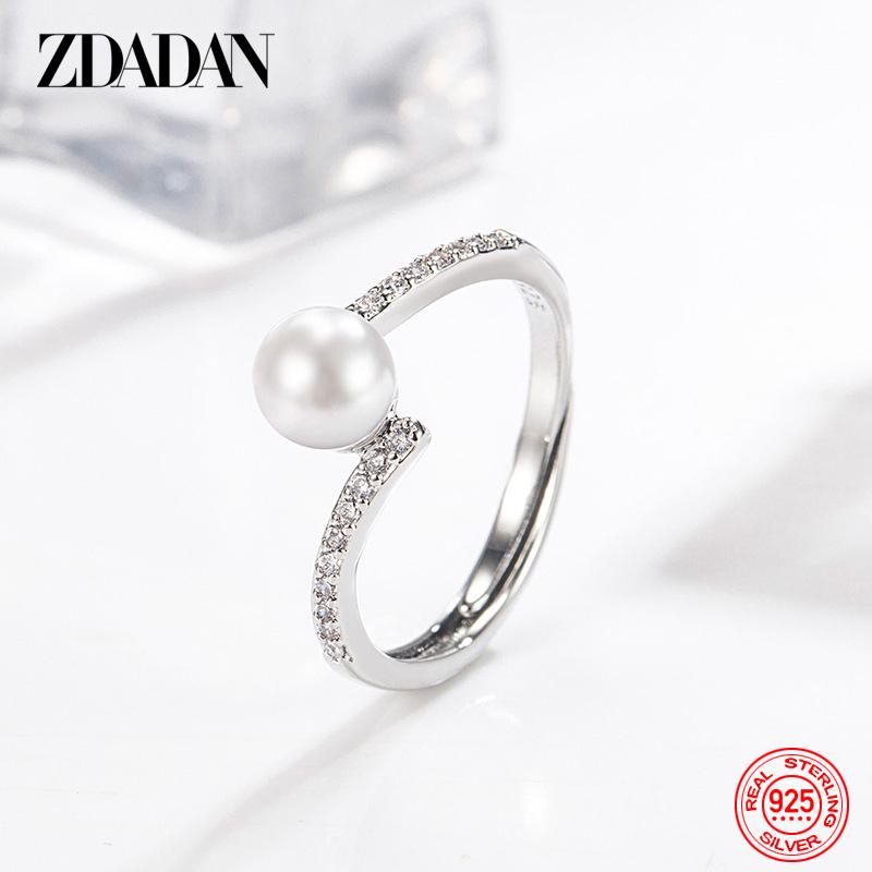 925 Sterling Silver Pearl Adjustable Rings for Women Fashion Wedding Jewelry resizable серебряный
925 Sterling Silver Pearl Adjustable Rings for Women Fashion Wedding Jewelry resizable серебряный