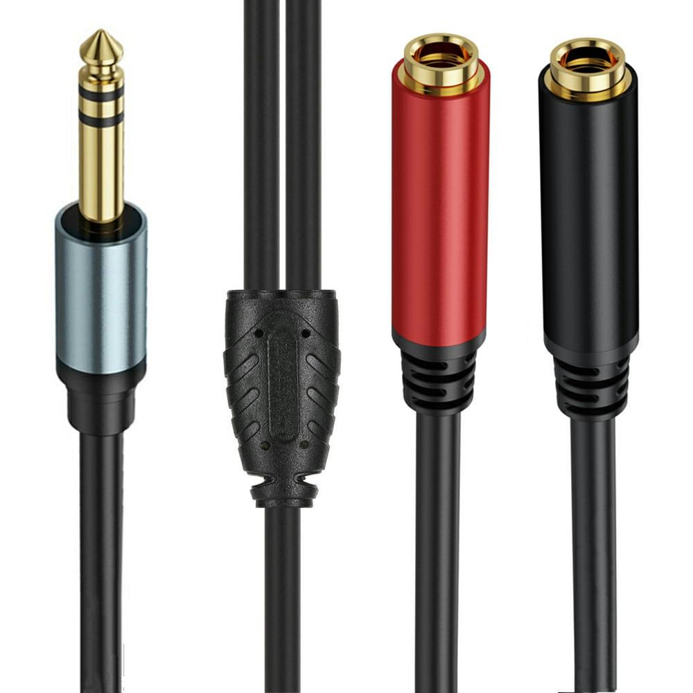 3m 1/4 Inch TRS Stereo Splitter Y Cable 6.35mm Stereo Male Plug to Dual 6.35mm Female Jack Wire As Shown A
3m 1/4 Inch TRS Stereo Splitter Y Cable 6.35mm Stereo Male Plug to Dual 6.35mm Female Jack Wire As Shown A