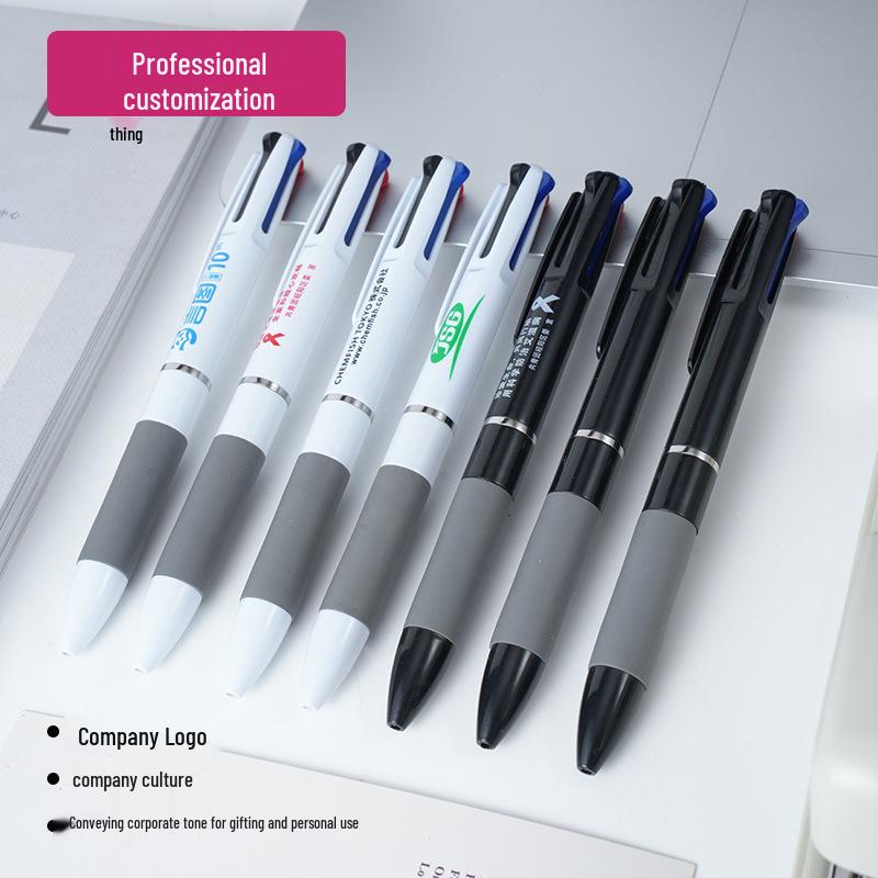Custom Logo Multi-Color Plastic Ballpoint Pen - 3-Color Office Stationery Gift with Printing Option Black Shell
Custom Logo Multi-Color Plastic Ballpoint Pen - 3-Color Office Stationery Gift with Printing Option Black Shell