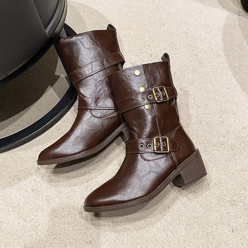 Западные ковбойские сапоги 2025 Новые осенние винтажные ботинки Мартин Коричневые сапоги Толстый каблук Платформа Короткие сапоги Женские 40
Западные ковбойские сапоги 2025 Новые осенние винтажные ботинки Мартин Коричневые сапоги Толстый каблук Платформа Короткие сапоги Женские 40