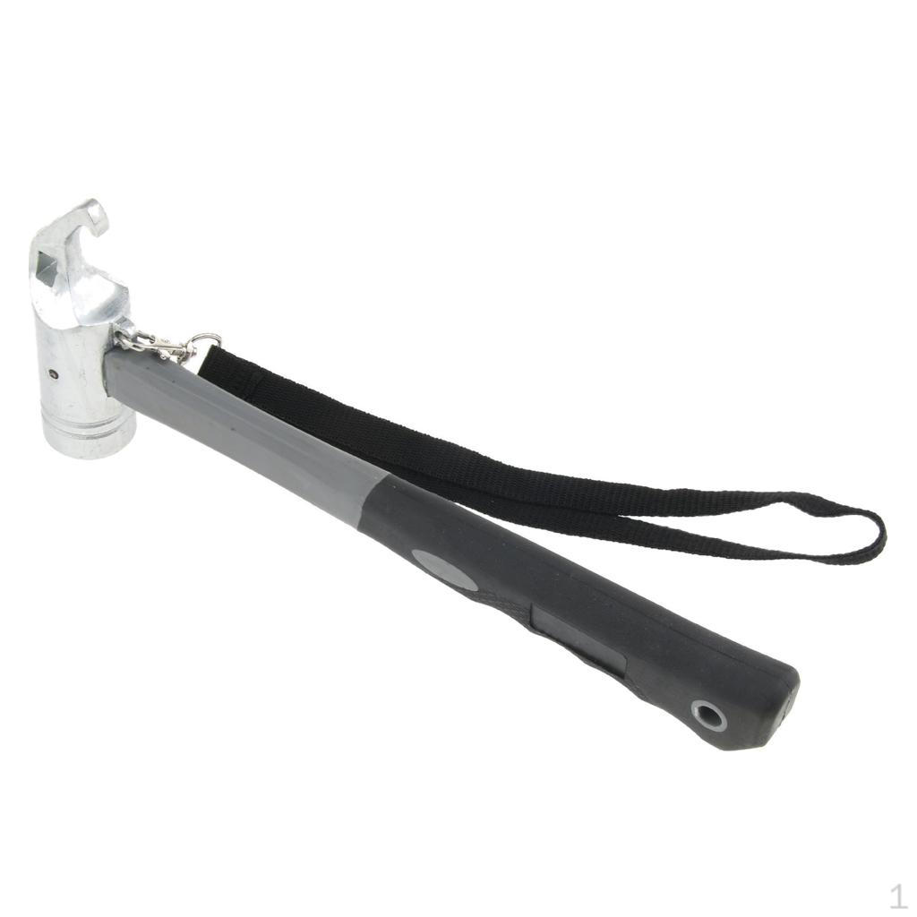 Awning Camping Tent Mallet Hammer Peg Stake Remover With Handing Lanyard Metal Head
Awning Camping Tent Mallet Hammer Peg Stake Remover With Handing Lanyard Metal Head