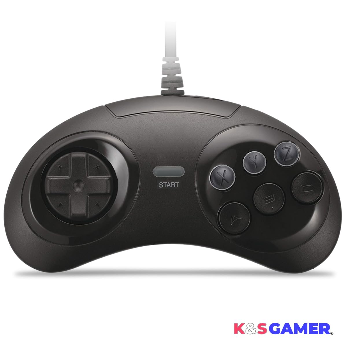 K&SGAMER Геймпад у стилі Sega Mega Drive, USB-контролер, сумісний зі Steam PC
K&SGAMER Геймпад у стилі Sega Mega Drive, USB-контролер, сумісний зі Steam PC