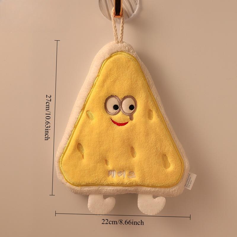 Cheese Toast Handkerchief Hanging Type Non Perforated Towel Kitchen Toilet Dessert Shop Coffee Shop Bakery Homestay Multifunctional Handkerchief 1pcs
Cheese Toast Handkerchief Hanging Type Non Perforated Towel Kitchen Toilet Dessert Shop Coffee Shop Bakery Homestay Multifunctional Handkerchief 1pcs