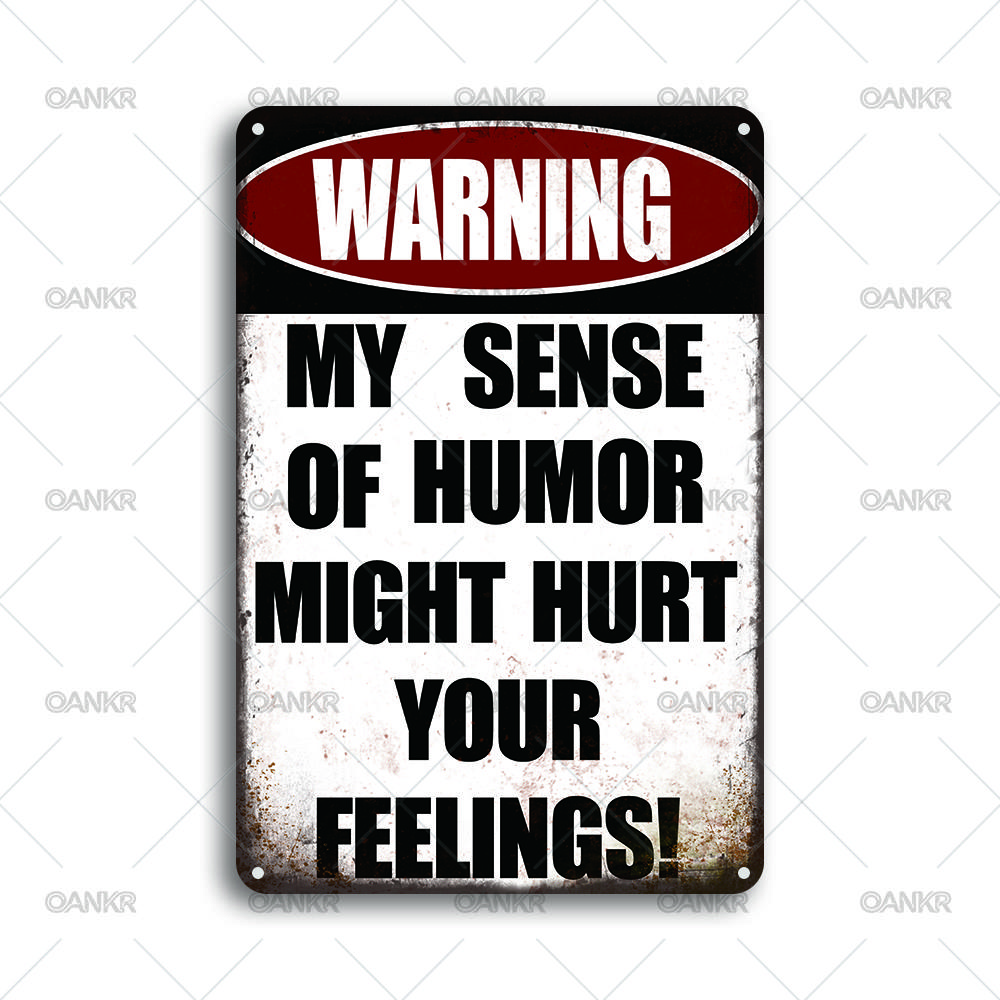 Vintage Warning Art Metal Tin Sign My Sense Of Humor Might Hurt Your Feelings Retro Metal Signs for Bar Garden Home Wall Decor 20x30cm(7.8x11.8inch)
Vintage Warning Art Metal Tin Sign My Sense Of Humor Might Hurt Your Feelings Retro Metal Signs for Bar Garden Home Wall Decor 20x30cm(7.8x11.8inch)
