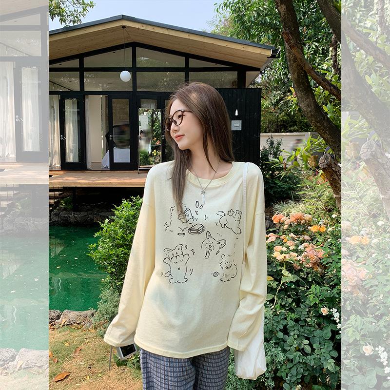 Women s Yellow Puppy Print Long Sleeve T-Shirt - Lightweight, Loose Fit Sun Protection Cover-Up S
Women s Yellow Puppy Print Long Sleeve T-Shirt - Lightweight, Loose Fit Sun Protection Cover-Up S