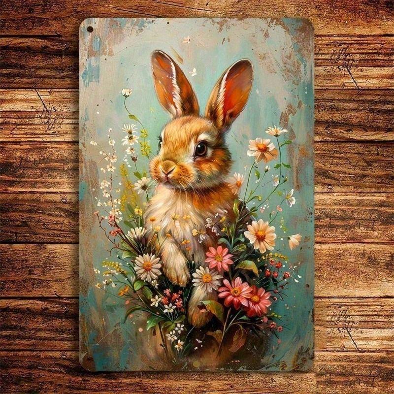 Vintage Rabbit Flower Metal Poster 12x8 inch Aluminum for Kitchen Bar Garage Home Decor
Vintage Rabbit Flower Metal Poster 12x8 inch Aluminum for Kitchen Bar Garage Home Decor