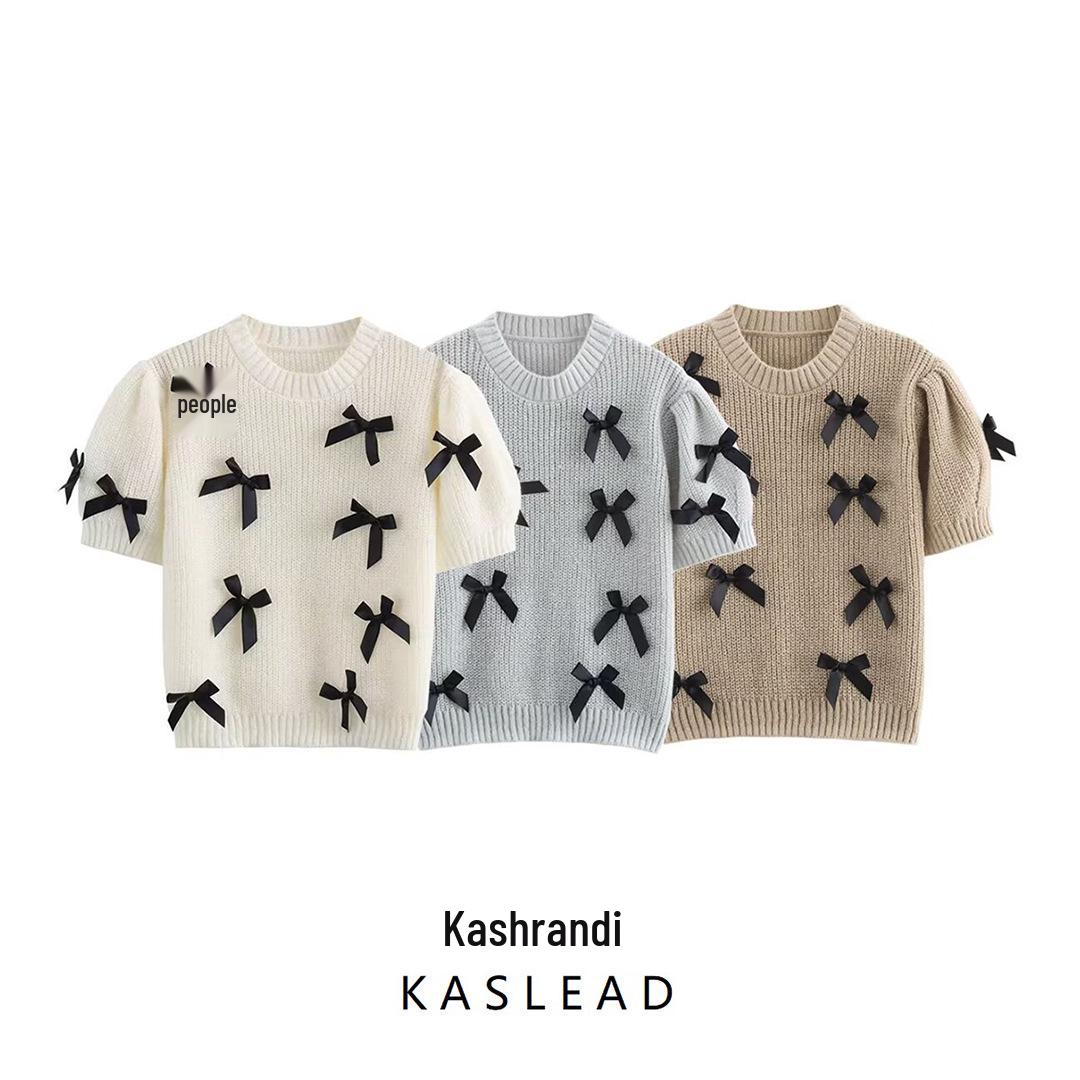 2024 Summer Women s Fashion: European & American Style Casual Bow Knit Sweater Small хаки
2024 Summer Women s Fashion: European & American Style Casual Bow Knit Sweater Small хаки