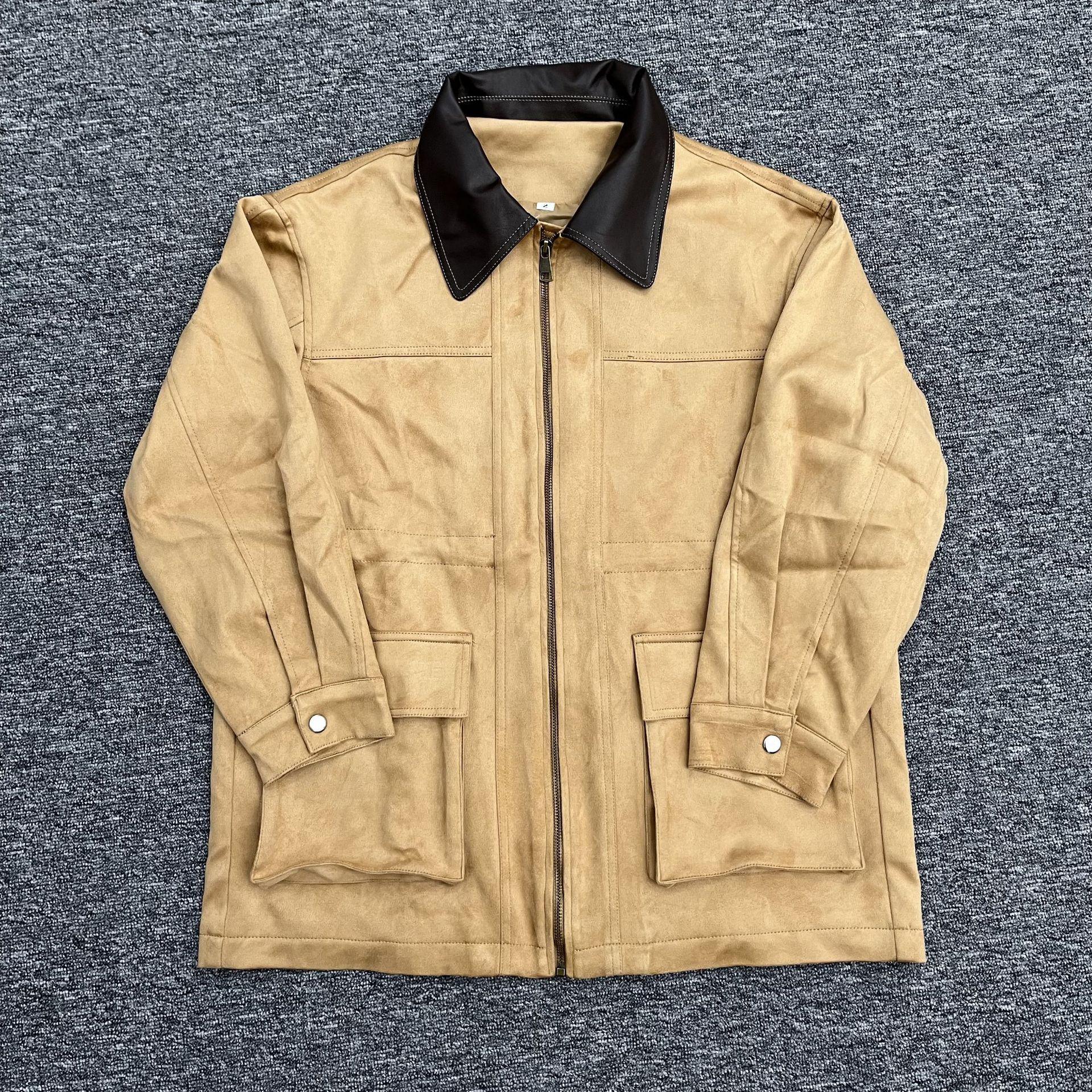PB&ZA Women s Suede Lapel Color Block Pocket Coat - 2024 Autumn/Winter Collection Large верблюд
PB&ZA Women s Suede Lapel Color Block Pocket Coat - 2024 Autumn/Winter Collection Large верблюд