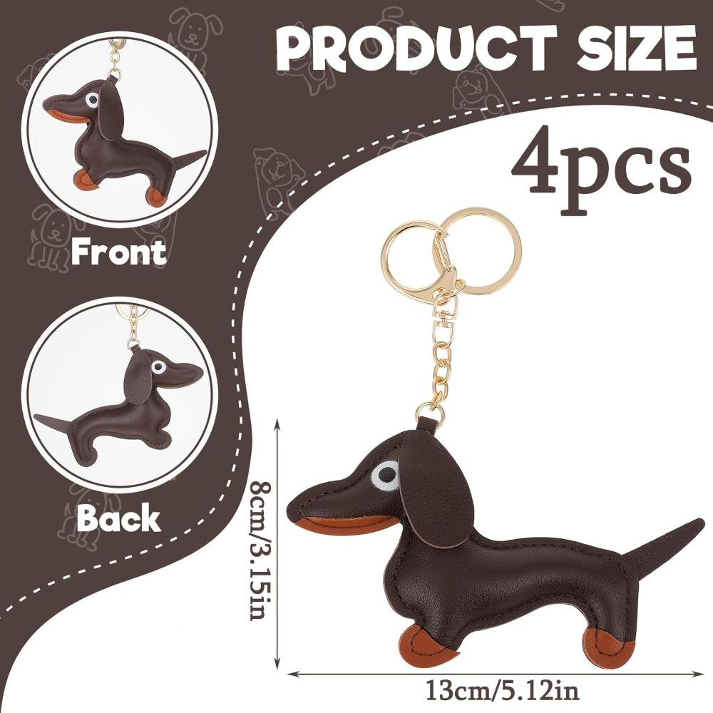 4pcs Leather Dachshund Keychain Dachshund Keychain Bag Pendant Key Chain Cute Puppy Dog Charm Gifts 4pcs
4pcs Leather Dachshund Keychain Dachshund Keychain Bag Pendant Key Chain Cute Puppy Dog Charm Gifts 4pcs