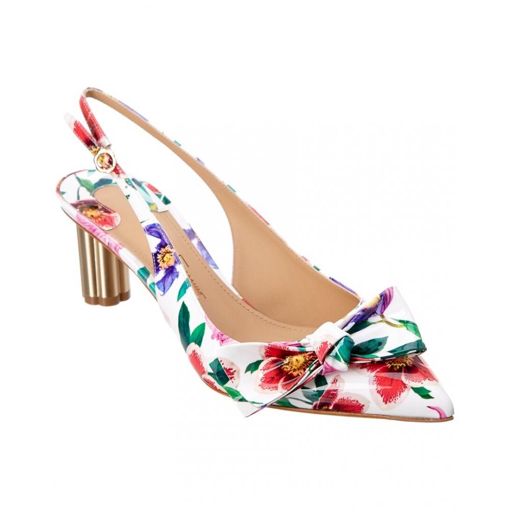Salvatore Ferragamo Ferragamo Лакированные туфли с ремешком на пятке с бантом Peony, бежевый
Salvatore Ferragamo Ferragamo Лакированные туфли с ремешком на пятке с бантом Peony, бежевый