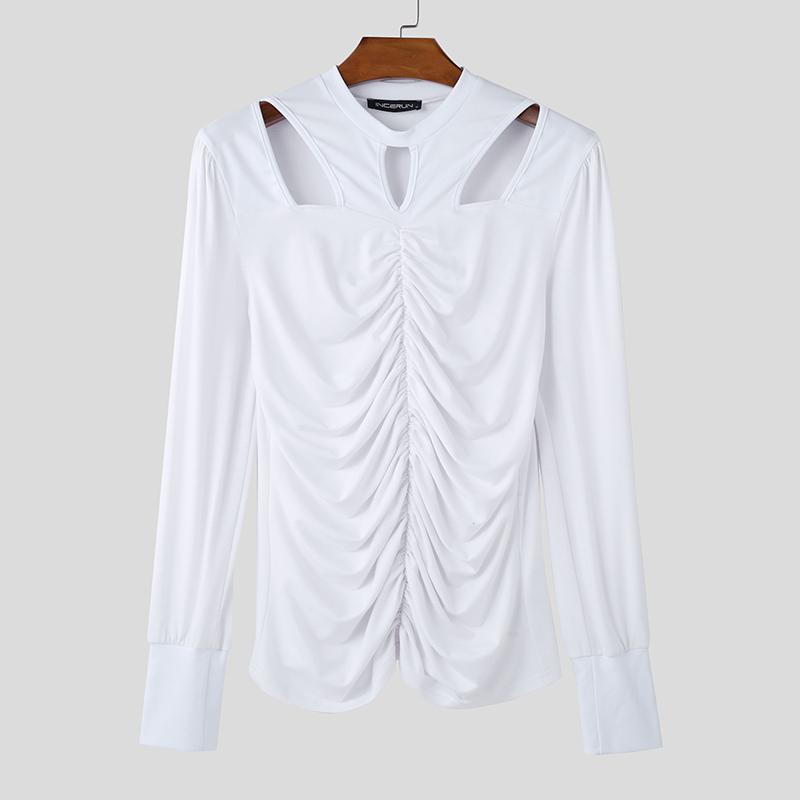 INCERUN Мужские Топы с вырезами, с длинным рукавом, мятые, повседневные, облегающие, футболки, майки M белый
INCERUN Мужские Топы с вырезами, с длинным рукавом, мятые, повседневные, облегающие, футболки, майки M белый