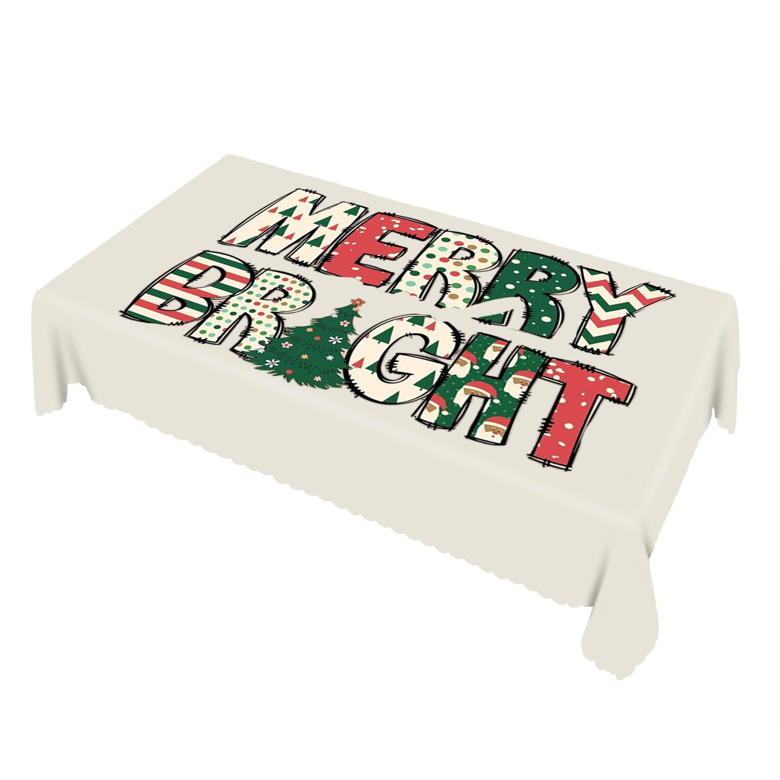 Рождественская скатерть прямоугольная с прямым краем One Size
Рождественская скатерть прямоугольная с прямым краем One Size