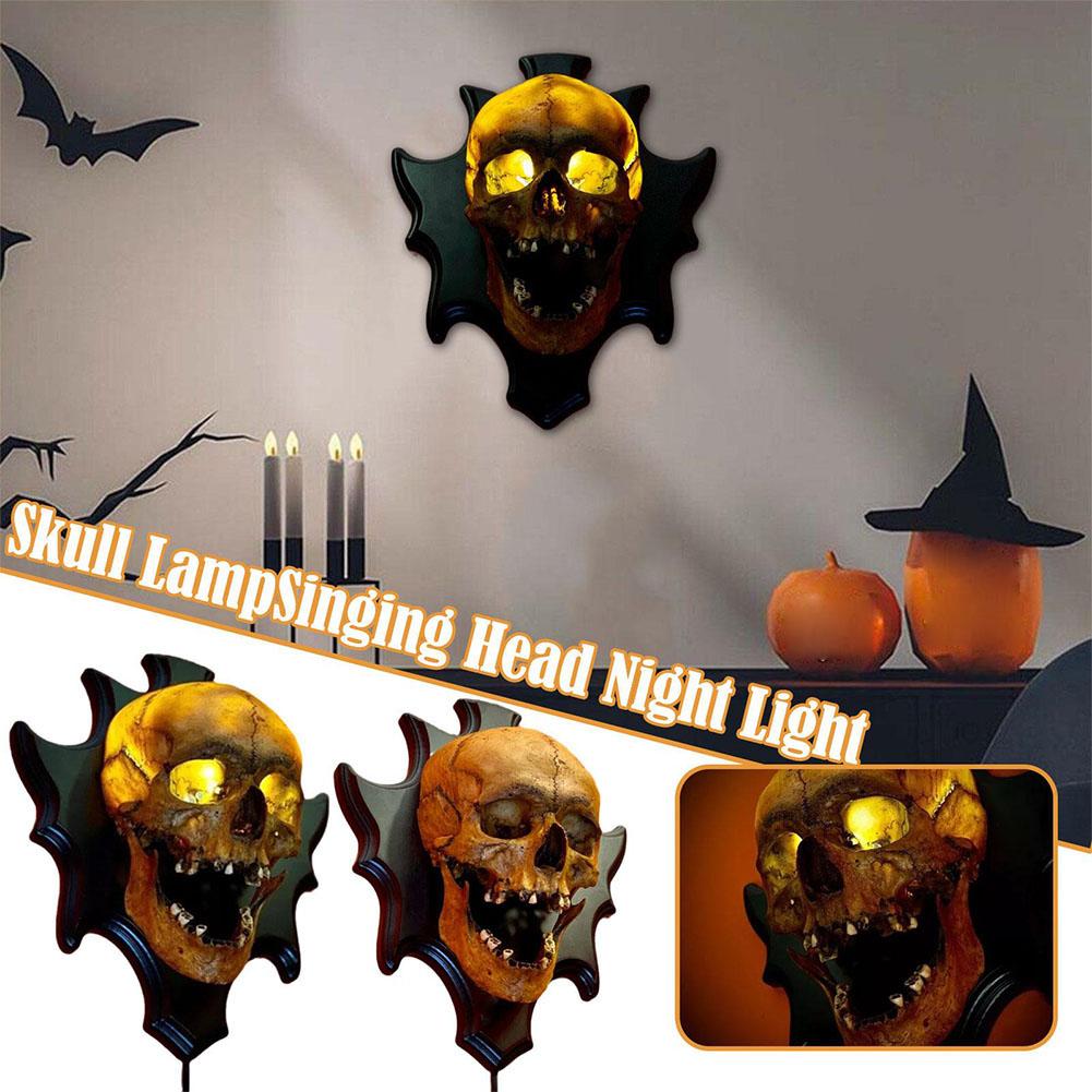 Skull Lamp Luminous Wall Decoration Halloween Pendant Resin Home LED Energy Crafts Decoration Saving P3G7
Skull Lamp Luminous Wall Decoration Halloween Pendant Resin Home LED Energy Crafts Decoration Saving P3G7