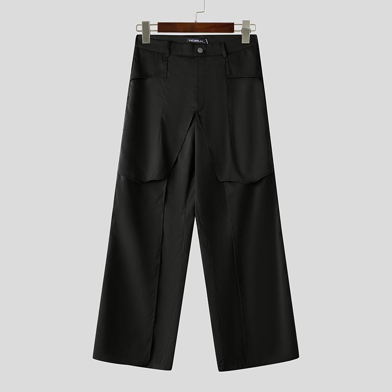 INCERUN Men Zipper Up Layers Patchwork Casual Long Straight Pants Trousers S
INCERUN Men Zipper Up Layers Patchwork Casual Long Straight Pants Trousers S