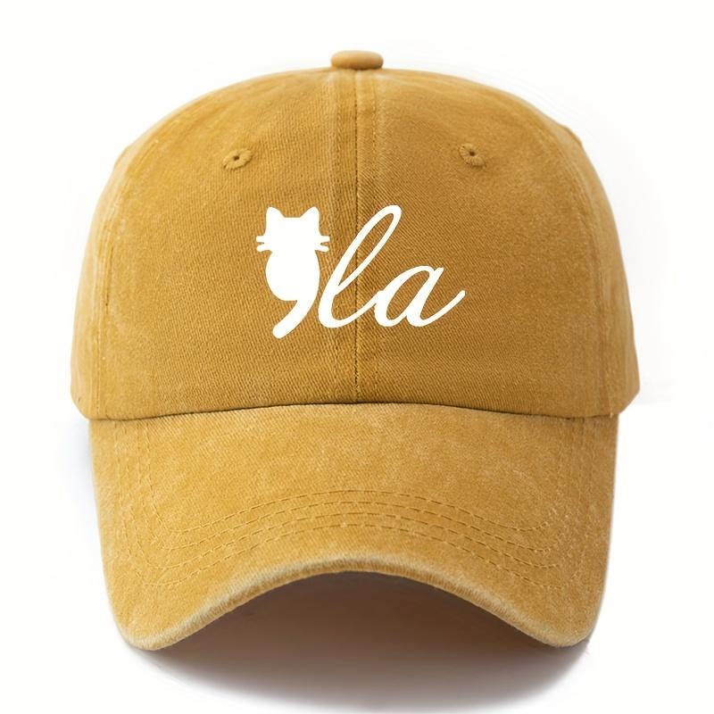 Retro Style Adjustable Baseball Cap Cat with Lettering Print Outdoor Activity Distressed Look жовтий
Retro Style Adjustable Baseball Cap Cat with Lettering Print Outdoor Activity Distressed Look жовтий