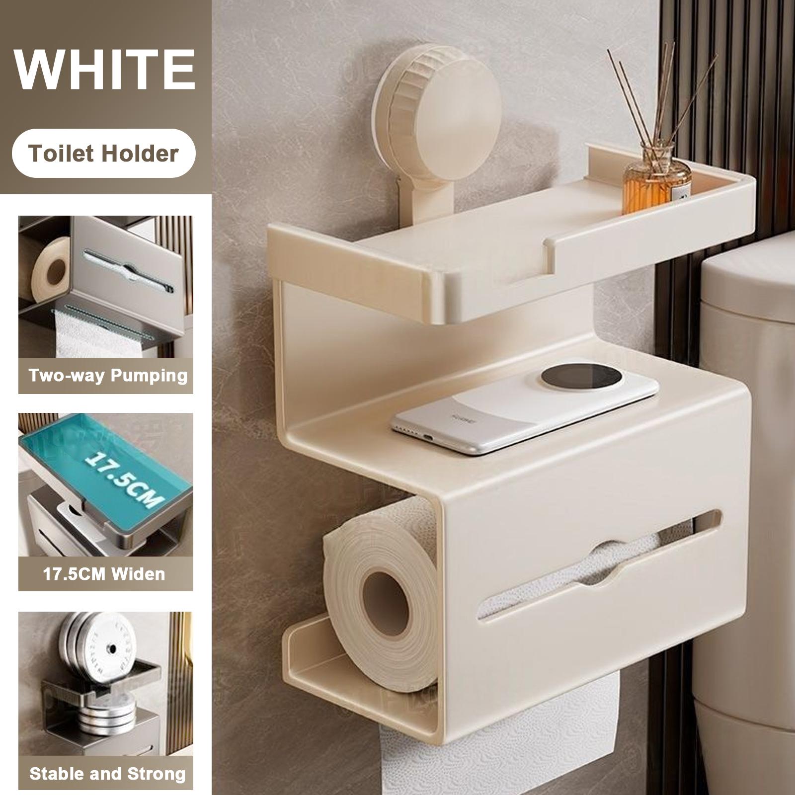 Toilet Paper Holder Space Aluminum Wall Mounted Black Toilet Paper Roll Holder Bathroom Accessories Hardware Decor Storage Shelf білий
Toilet Paper Holder Space Aluminum Wall Mounted Black Toilet Paper Roll Holder Bathroom Accessories Hardware Decor Storage Shelf білий